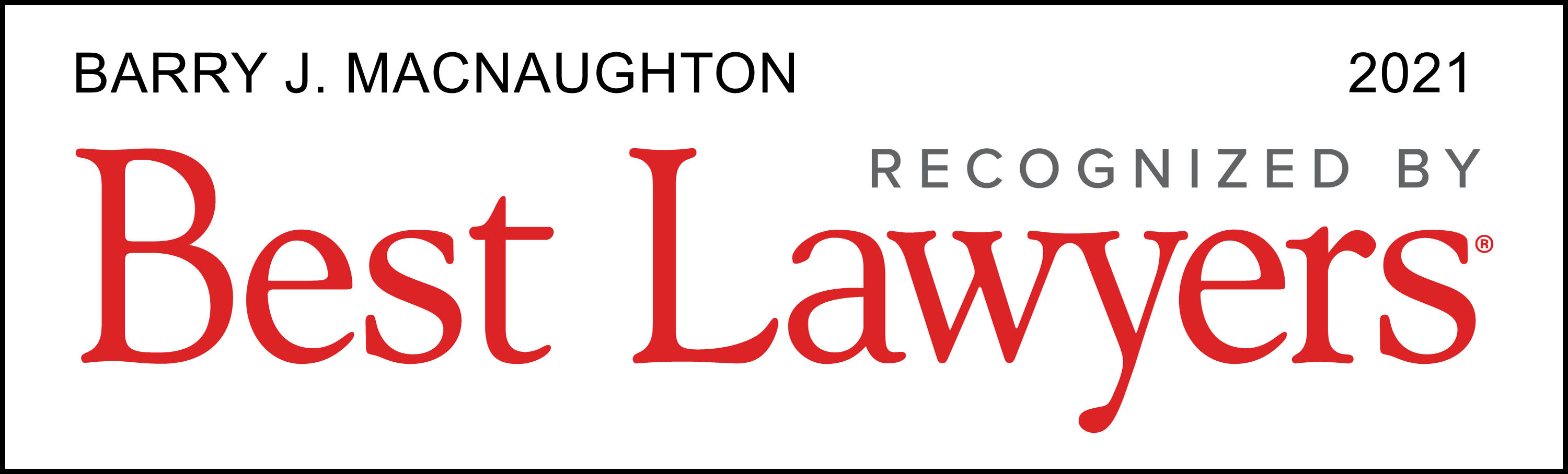 Best Lawyers 2021 - MacNaughton