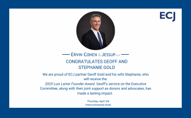 Photo of Ervin Cohen & Jessup LLP’s Geoffrey Gold and Stephanie Gold to Be Honored at Bet Tzedek’s 2025 Gala with the Luis Lainer Founder’s Award