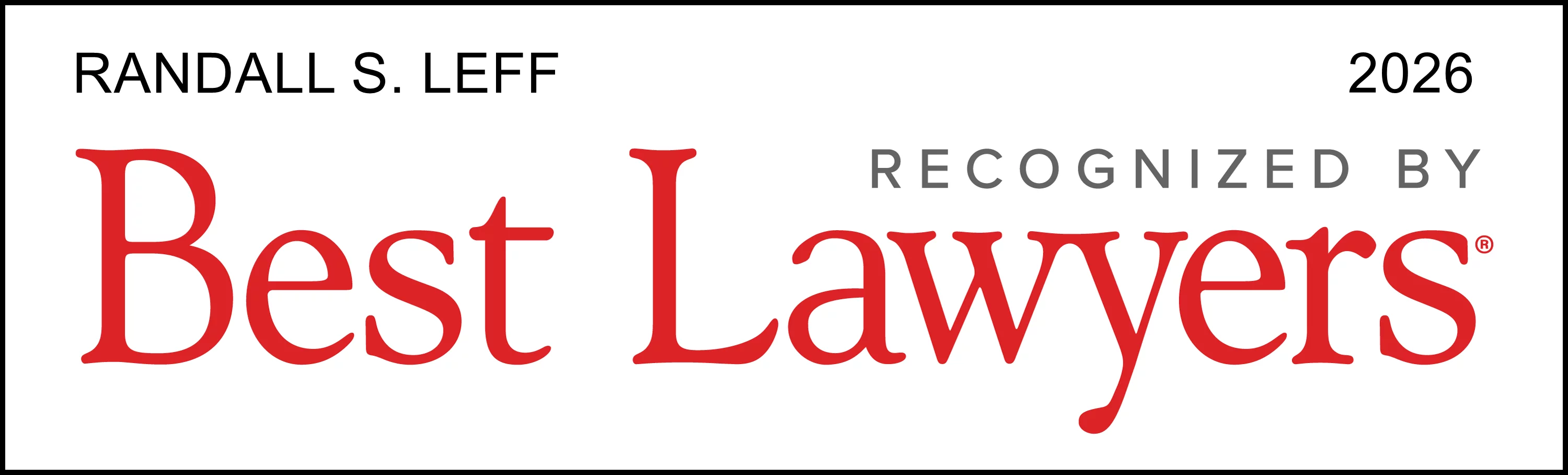 Best Lawyers 2026 Randy